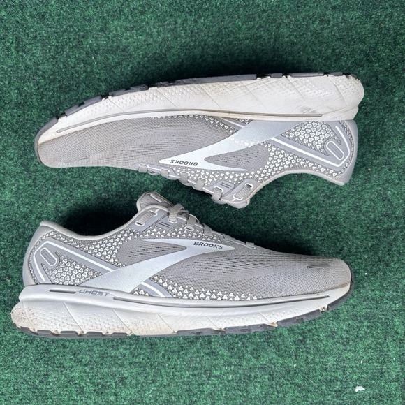 Brooks Shoes - Brooks Womens Ghost 14 1203561B089 Gray Running Shoes Size 9.5 D (Wide)